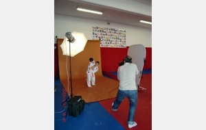 Un studio photo installé au dojo