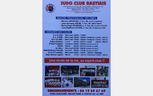 REPRISE DES COURS LE MERCREDI 8 SEPTEMBRE : 