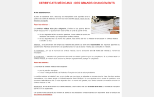 PLUS DE CERTIFICAT MÉDICAL POIR LES MINEURS :