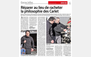 VU &amp; LU DANS CORSE MATIN :