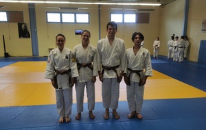 NOS ENGAGÉS AUX CHAMPIONNATS DE CORSE DES CEINTURES DE COULEUR : 