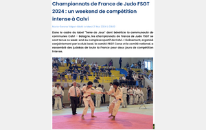 VU &amp; LU SUR CORSE NET INFOS :  Avec notre arbitre Maurice MASSONI 👏👏🥋