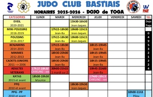 RÉINSCRIPTIONS au DOJO de TOGA :