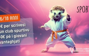 SPORTI’ PASS DI A CDC : 60€ PER SCRIVESI À UN CLUB SPURTIVU !!!