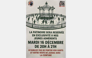 DANS 2 SEMAINES NOUS PRIVATISONS LA PATINOIRE DE BASTIA POUR NOS LICENCIÉS MINEURS : X