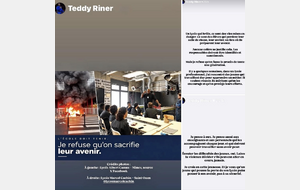 BELLE PUBLICATION DE TEDDY RINER :