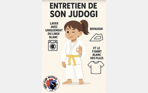 L’HYGIÈNE C’EST AUSSI LA PROPRETÉ DU JUDOGI :