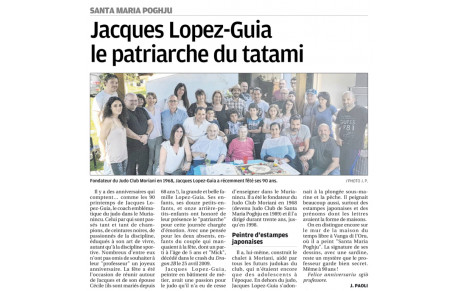 Le DERNIER des PIONNIERS du JUDO CORSE :