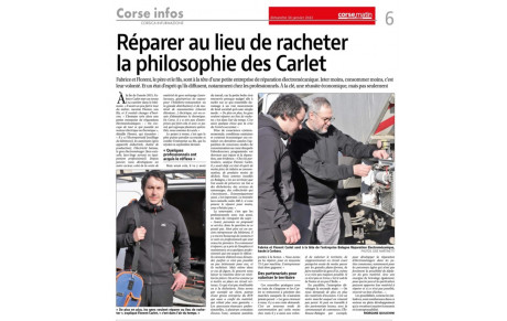 VU &amp; LU DANS CORSE MATIN :
