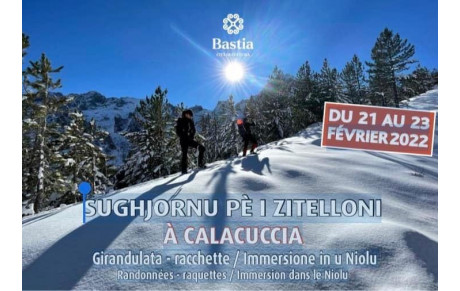 LA MAIRIE DE BASTIA ORGANISE UN ‘’SUGHJORNU PÈ I ZITELLONI À CALACUCCIA’’ : 