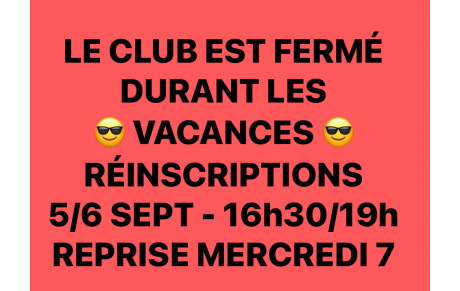 REPOSEZ VOUS BIEN ET SOYEZ EN FORME POUR LA RENTRÉE :