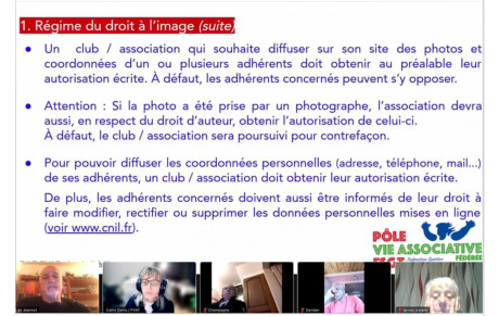 VISIO CONFÉRENCE SUR LE DROIT À L’IMAGE :