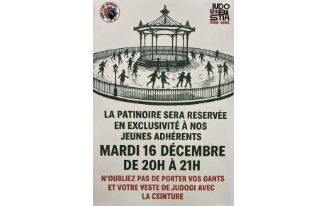 DANS 2 SEMAINES NOUS PRIVATISONS LA PATINOIRE DE BASTIA POUR NOS LICENCIÉS MINEURS : X
