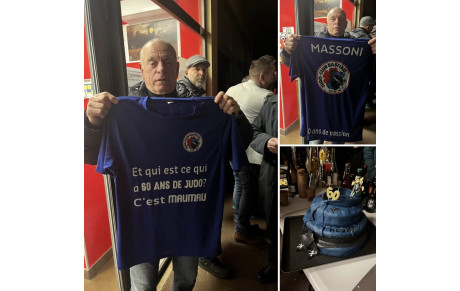 MAURICE A FÊTÉ SES 60 ANS DE JUDO :